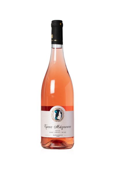 ΜΠΑΡΑΦΑΚΑΣ ΤΡΕΙΣ ΜΑΓΙΣΣΕΣ SEMI SWEET ROZE 750ML