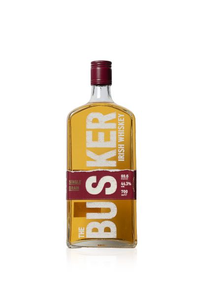 THE BUSKER IRISH SINGLE GRAIN  WHISKEY 700ML 44.3%