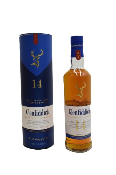 FOURTEEN 14 Y.O. GLENFIDDICH BOURBON BARREL SINGLE 700ML 43%